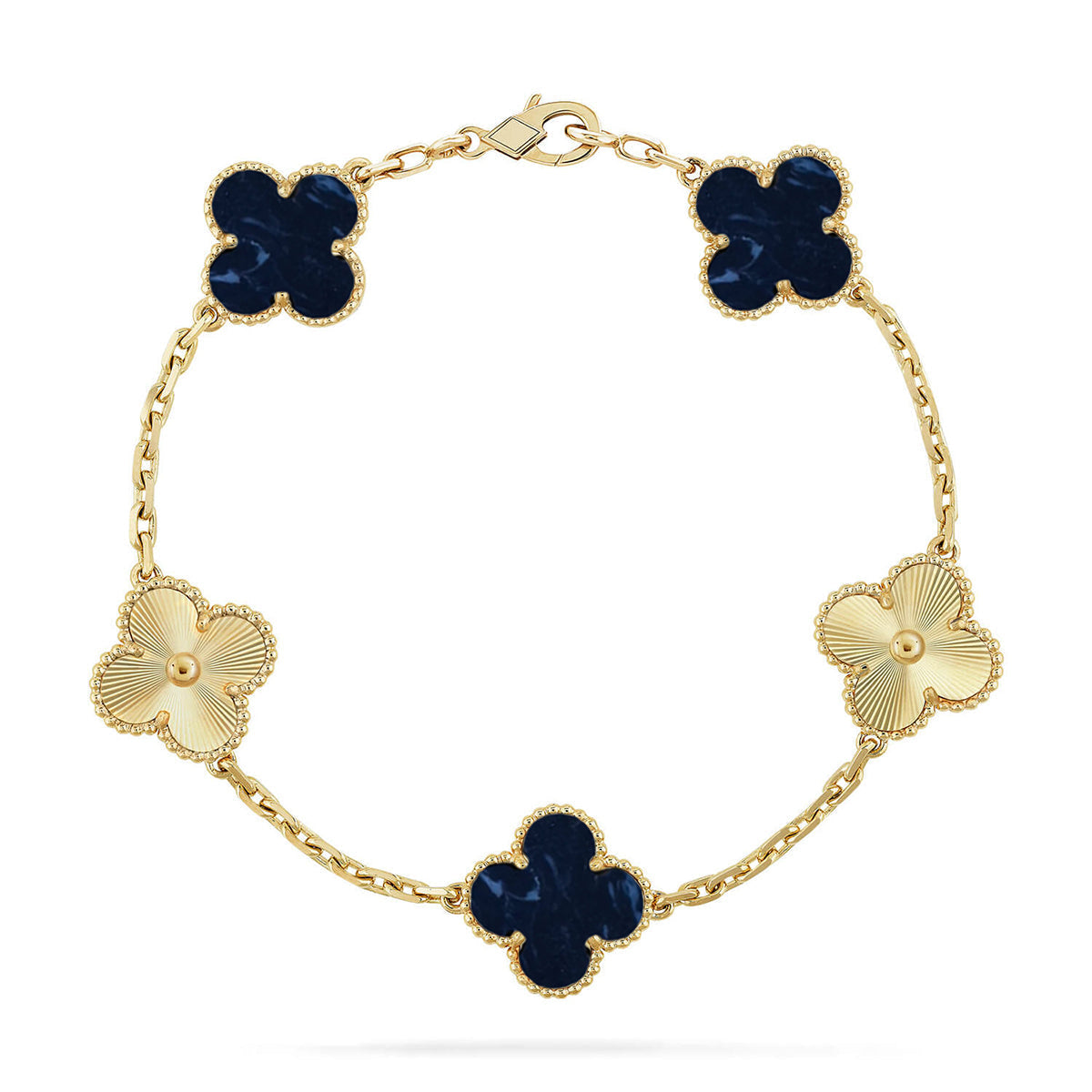 [Star Jewelry]CLOVER 5 MOTIF PIETERSITE BRACELET COLLECTION