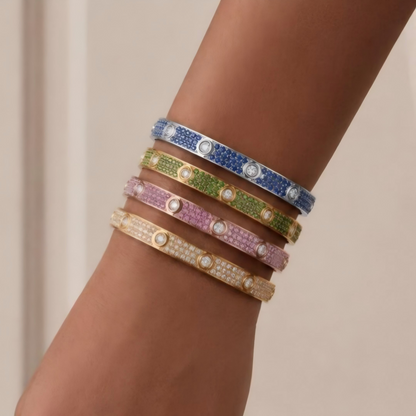 [✨Start💎]2026 PAVE GEMSTONE LOVE BRACELET 6.1MM 10 DIAMONDS