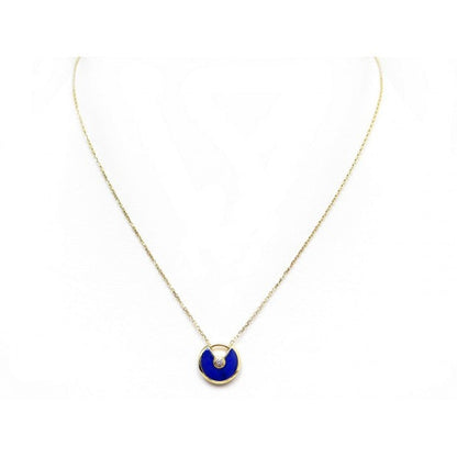 [Star Jewelry]AMULETTE ROSE GOLD AGATE NECKLACE