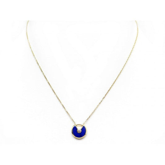 [Star Jewelry]AMULETTE ROSE GOLD AGATE NECKLACE