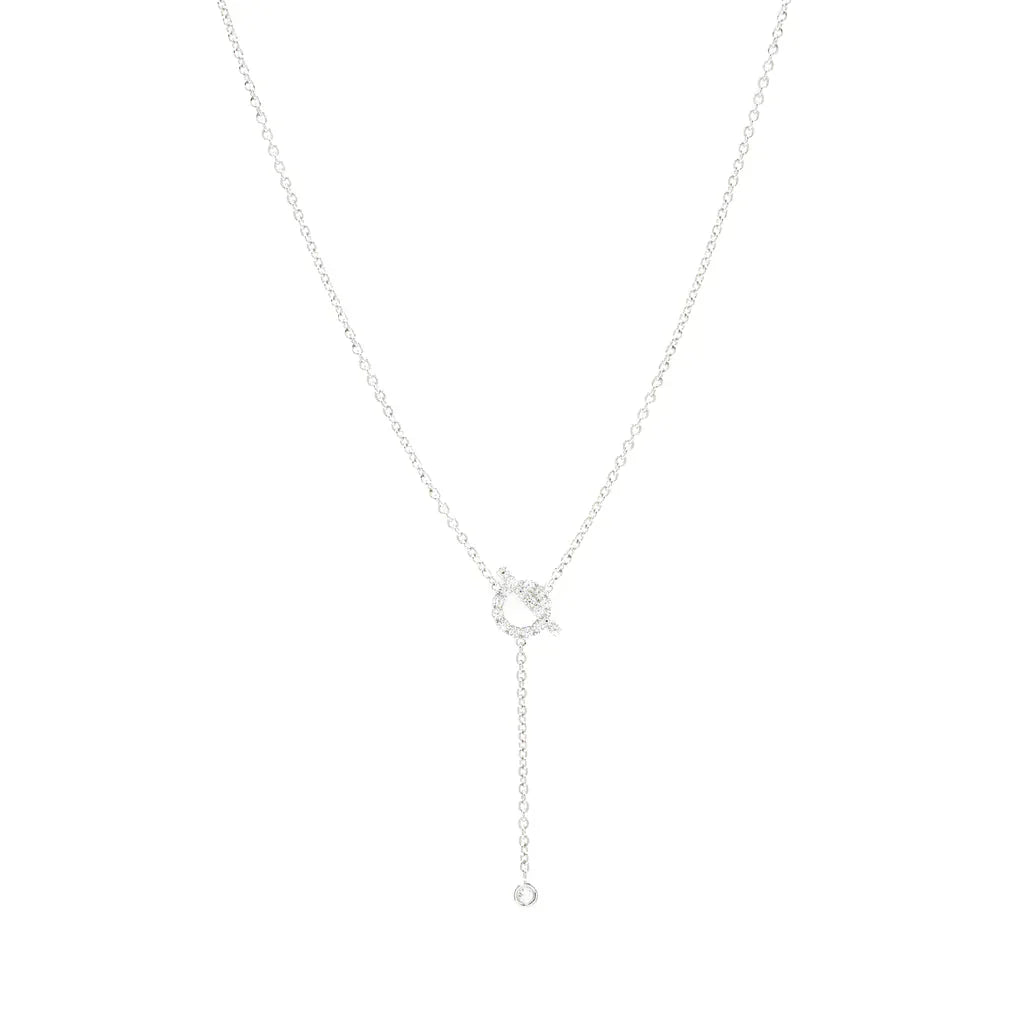 [Star Jewelry]FINESSE SILVER DIAMOND NECKLACE