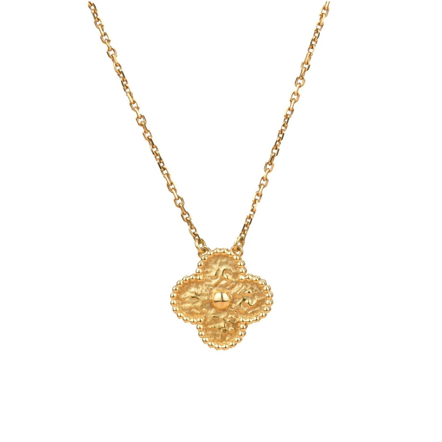 [Star Jewelry]CLOVER 15MM  BRONZING NECKLACE