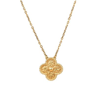 [Star Jewelry]CLOVER 15MM  BRONZING NECKLACE
