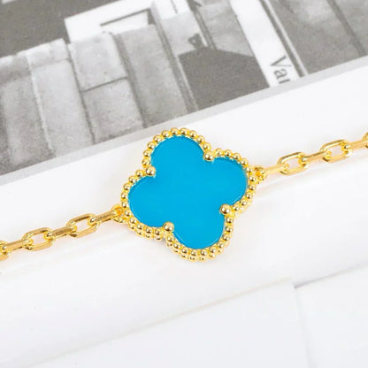 [Star Jewelry] CLOVER 5 MOTIF TURQUOISE BRACELET COLLECTION