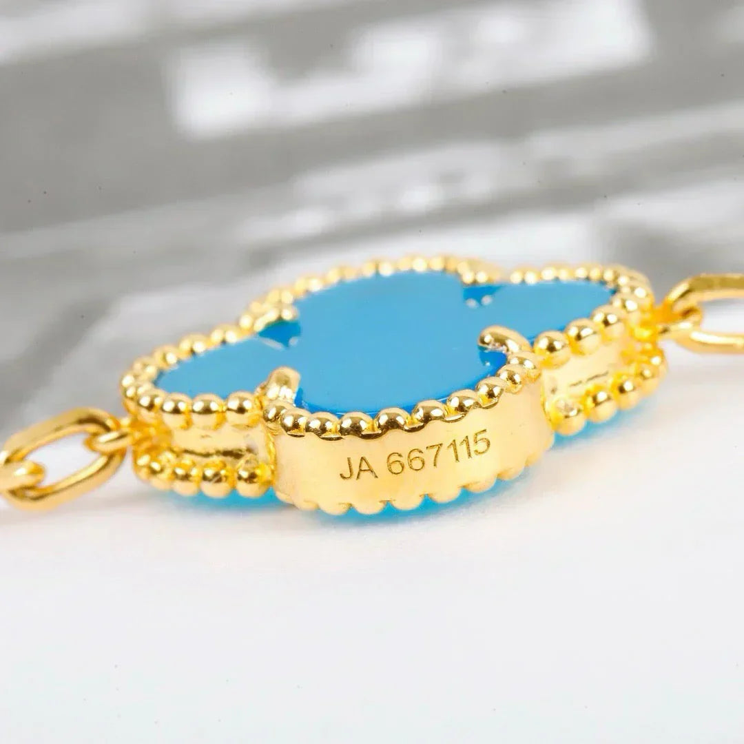 [Star Jewelry] CLOVER 5 MOTIF TURQUOISE BRACELET COLLECTION