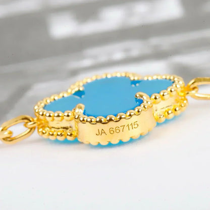 [Star Jewelry] CLOVER 5 MOTIF TURQUOISE BRACELET COLLECTION