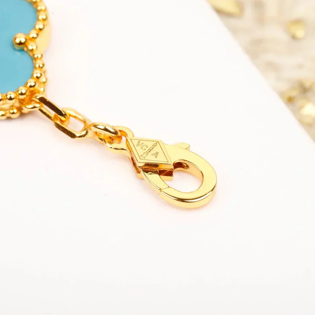 [Star Jewelry] CLOVER 5 MOTIF TURQUOISE BRACELET COLLECTION