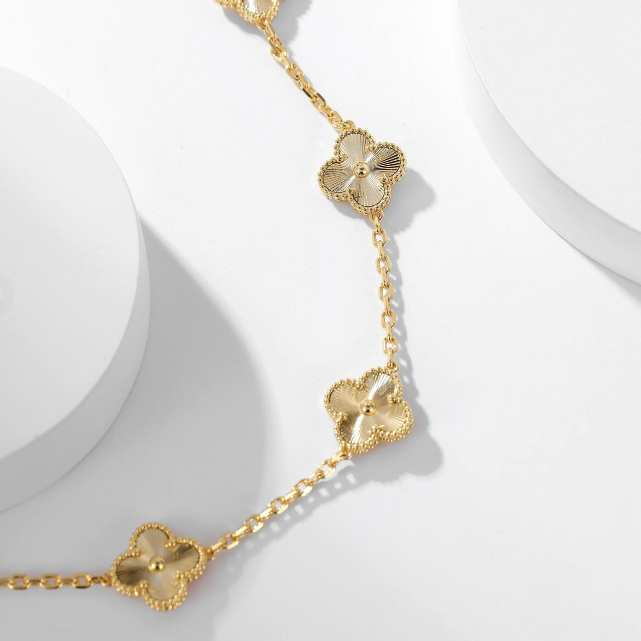 [Star Jewelry]CLOVER 10 MOTIFS LASER NECKLACE