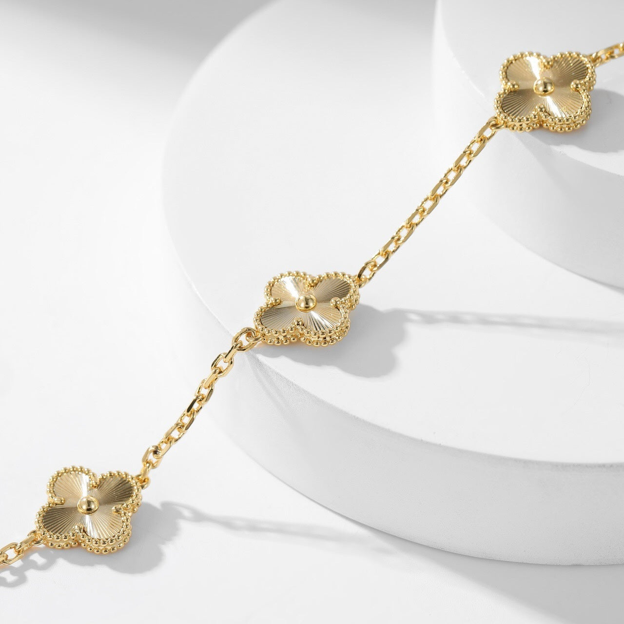 [Star Jewelry]CLOVER 10 MOTIFS LASER NECKLACE