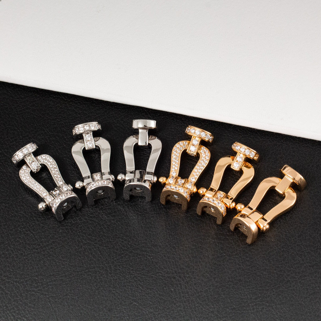 [Star Jewelry]FORCE LARGE HORSESHOE HALF DIAMOND BRACELET SILVER