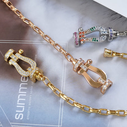 [Star Jewelry]FORCE LARGE HORSESHOE CLASP  METAL BRACELET