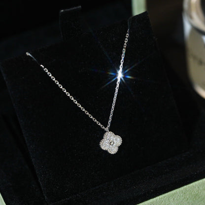 [Star Jewelry]CLOVER MINI 9.5MM PENDANT DIAMOND NECKLACE