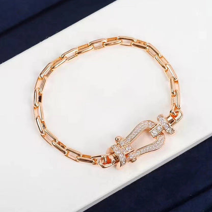 [Star Jewelry]FORCE LARGE HORSESHOE CLASP  METAL BRACELET