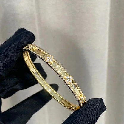 [Star Jewelry]CLOVER BRACELET 4MM DIAMONDS