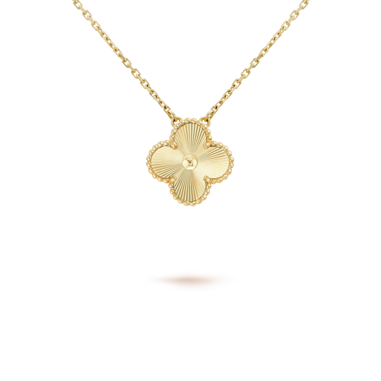 [Star Jewelry]CLOVER 15MM LASER NECKLACE AND BOX