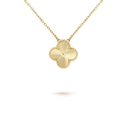 [Star Jewelry]CLOVER 15MM LASER NECKLACE AND BOX