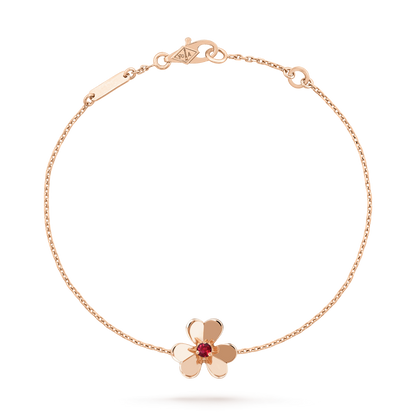 [Star Jewelry]FRIVOLE GOLD FLOWER PINK MALACHITE BRACELET