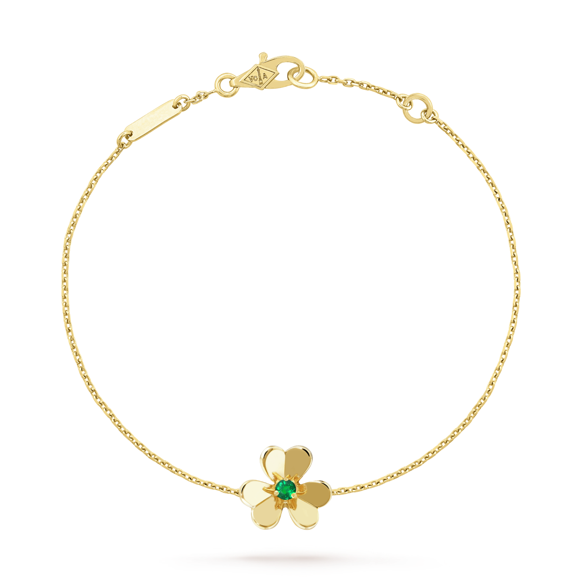 [Star Jewelry]FRIVOLE GOLD FLOWER PINK MALACHITE BRACELET