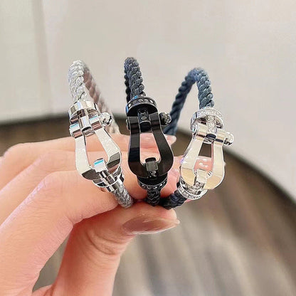 [Star Jewelry]FORCE LARGE HORSESHOE FULL DIAMOND BRACELET GOLD