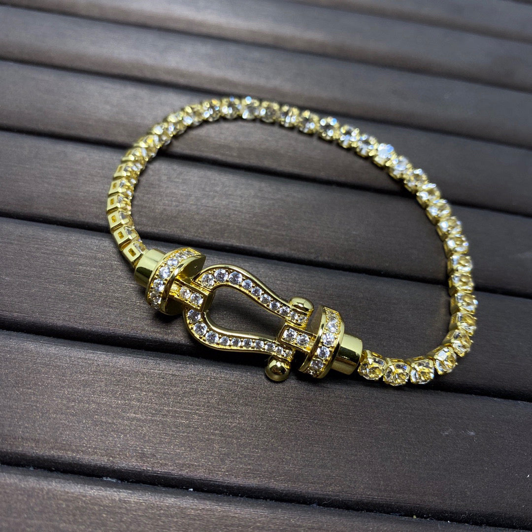 [Star Jewelry]FORCE  HORSESHOE  DIAMOND TENNIS BRACELET