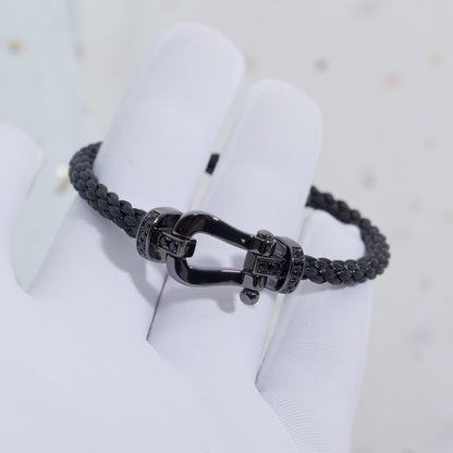 [Star Jewelry]FORCE LARGE SERIES HORSESHOE BLACK SAMURAI BRACELET