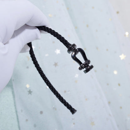 [Star Jewelry]FORCE LARGE SERIES HORSESHOE BLACK SAMURAI BRACELET