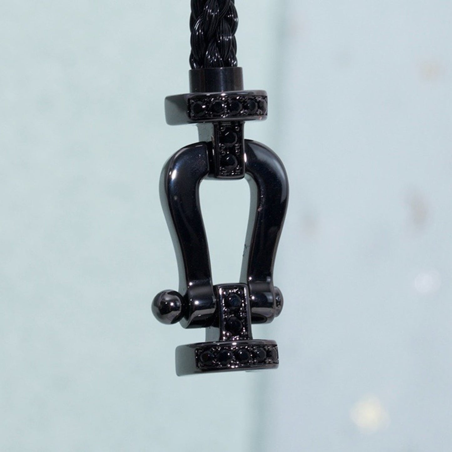 [Star Jewelry]FORCE LARGE SERIES HORSESHOE BLACK SAMURAI BRACELET
