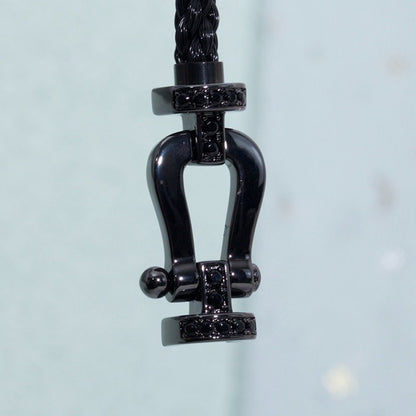 [Star Jewelry]FORCE LARGE SERIES HORSESHOE BLACK SAMURAI BRACELET