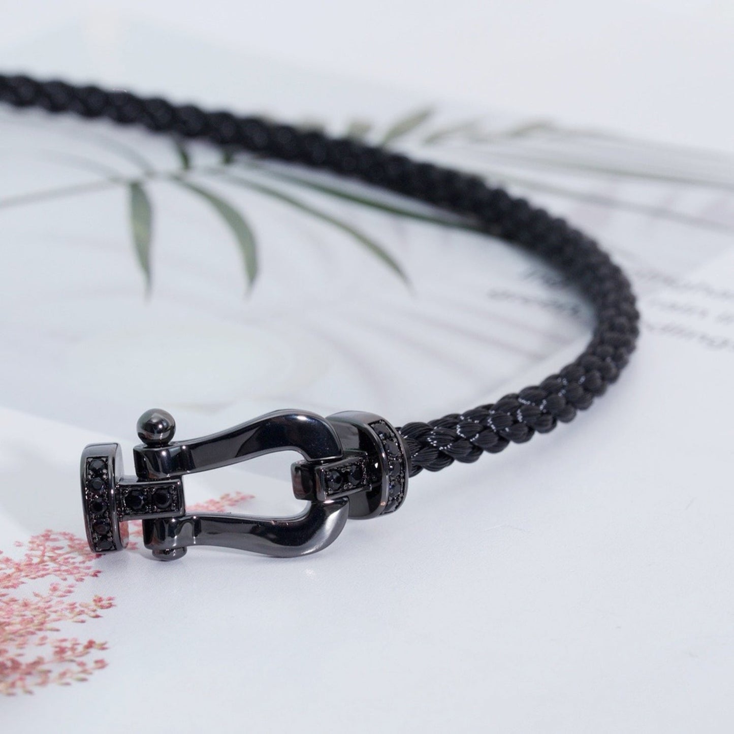 [Star Jewelry]FORCE LARGE SERIES HORSESHOE BLACK SAMURAI BRACELET