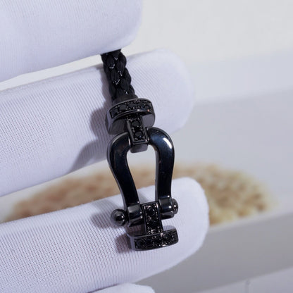 [Star Jewelry]FORCE LARGE SERIES HORSESHOE BLACK SAMURAI BRACELET
