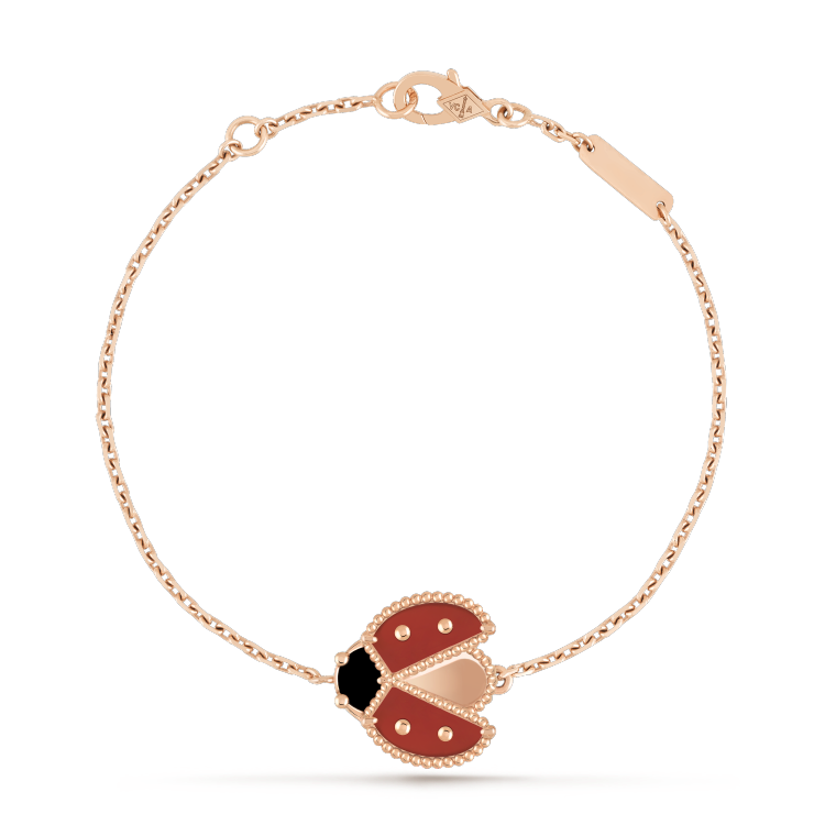 [Star Jewelry]LUCKY SPRING 1 MOTIF PINK GOLD BRACELET