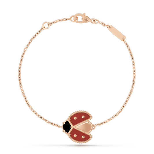 [Star Jewelry]LUCKY SPRING 1 MOTIF PINK GOLD BRACELET