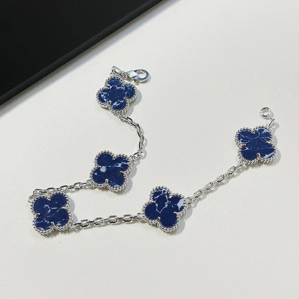 [Star Jewelry]CLOVER 5 MOTIF PIETERSITE BRACELET COLLECTION