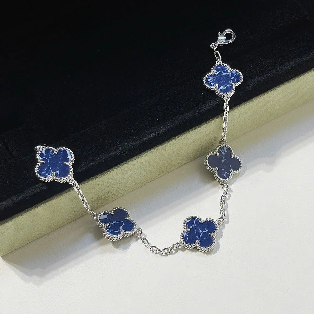 [Star Jewelry]CLOVER 5 MOTIF PIETERSITE BRACELET COLLECTION