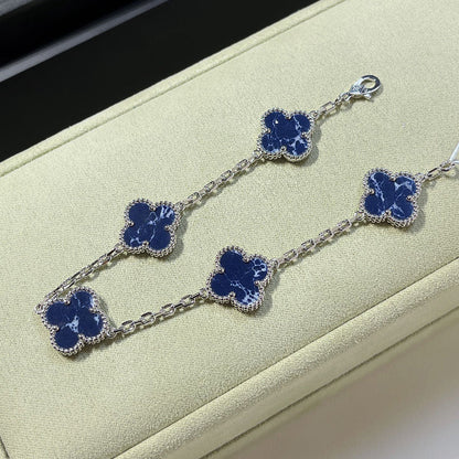 [Star Jewelry]CLOVER 5 MOTIF PIETERSITE BRACELET COLLECTION
