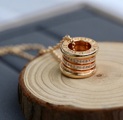 [Star Jewelry]ZERO 1 PINK GOLD DIAMOND NECKLACE