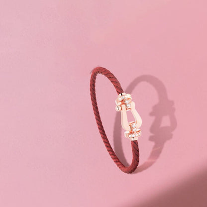 [Star Jewelry]FORCE 10 HALF DIAMOND PINK GOLD RED CORDERI LARGE AND MEDIUM MODEL
