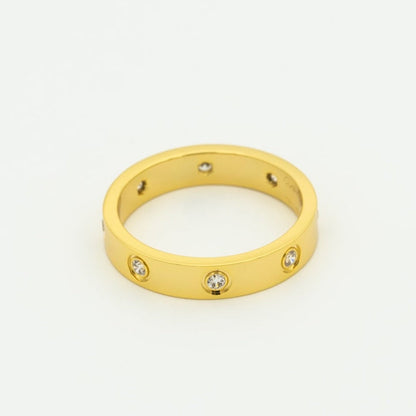 [Star Jewelry]LOVE RING 3.6MM 8 DIAMONDS