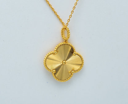 [Star Jewelry]CLOVER 25MM PEDANT NECKLACE GOLD