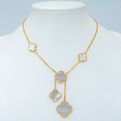 [Star Jewelry]CLOVER MOTHER OF PEARL NECKLACE 6 MOTIF