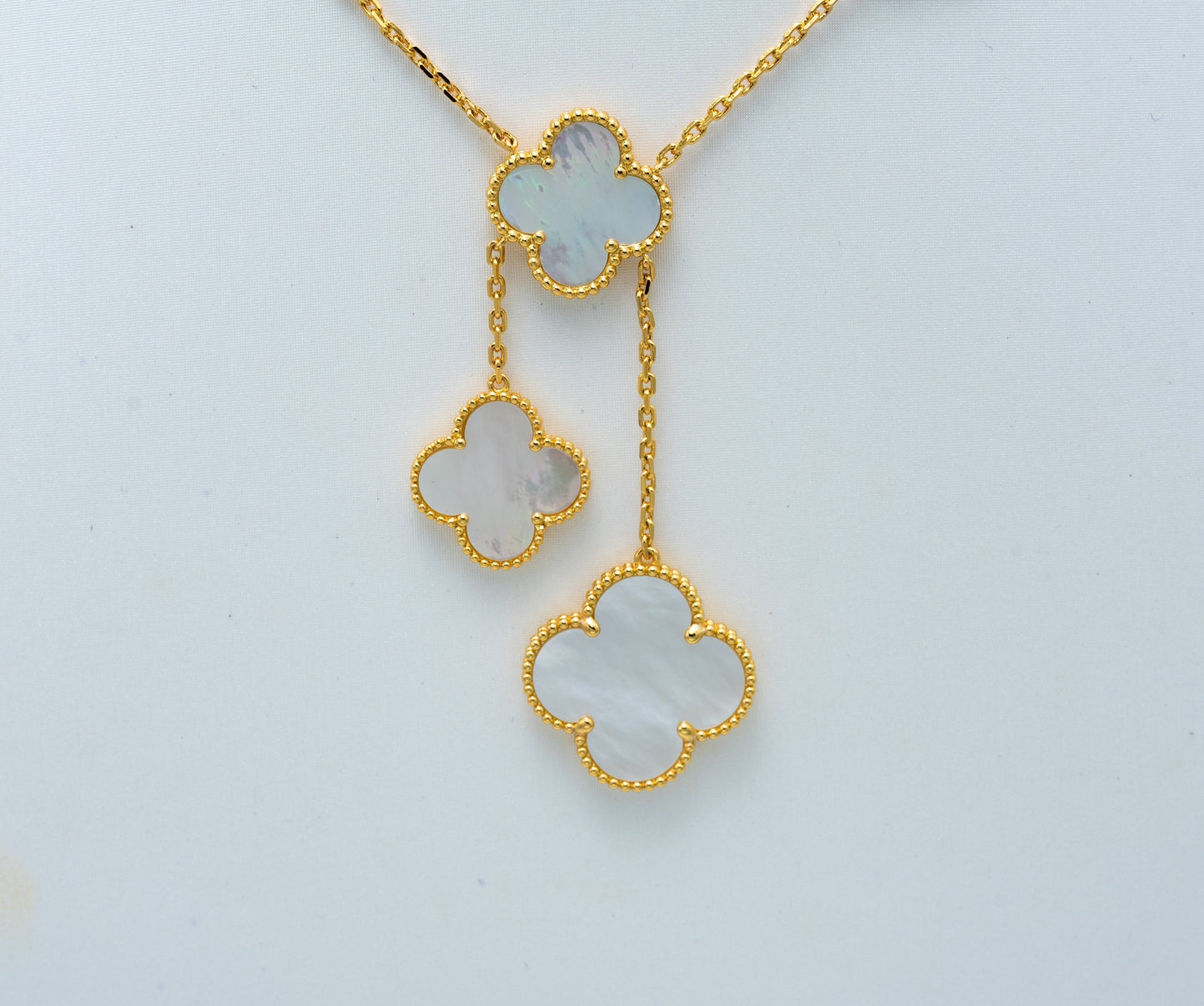 [Star Jewelry]CLOVER MOTHER OF PEARL NECKLACE 6 MOTIF