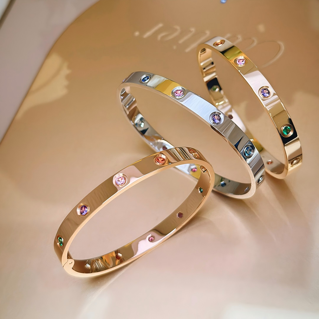 [✨Start💎]2026 RAINBOW LOVE BRACELET 6.1MM  10 DIAMONDS