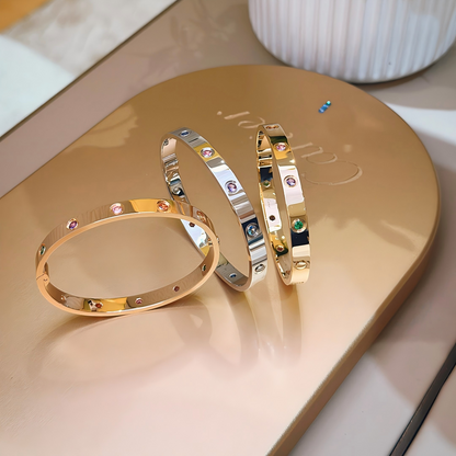 [✨Start💎]2026 RAINBOW LOVE BRACELET 6.1MM  10 DIAMONDS