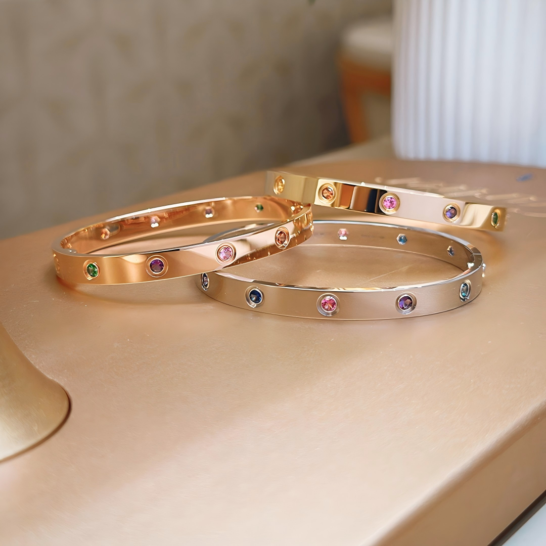[✨Start💎]2026 RAINBOW LOVE BRACELET 6.1MM  10 DIAMONDS