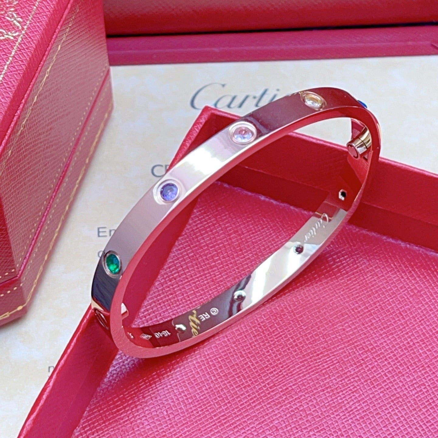 [✨Start💎]2026 RAINBOW LOVE BRACELET 6.1MM  10 DIAMONDS