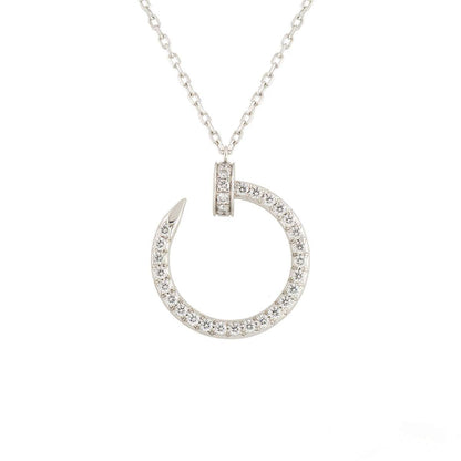 [Star Jewelry]JUSTE NECKLACE SILVER DIAMONDS