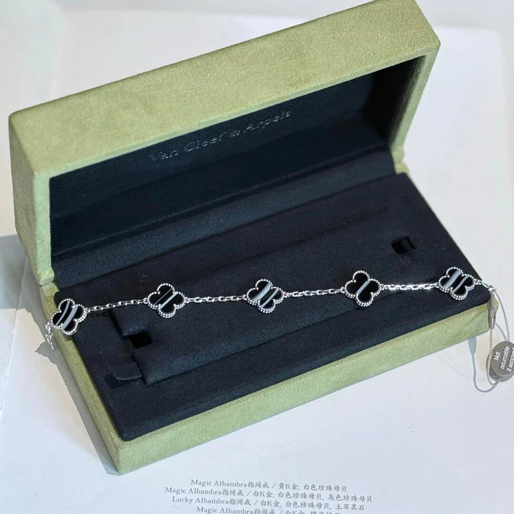 [Star Jewelry] CLOVER 5 MOTIF PULSAR STONE BRACELET COLLECTION