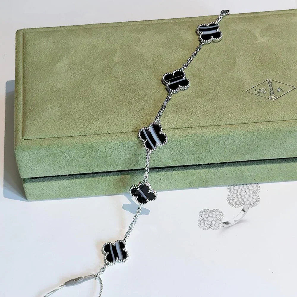 [Star Jewelry] CLOVER 5 MOTIF PULSAR STONE BRACELET COLLECTION