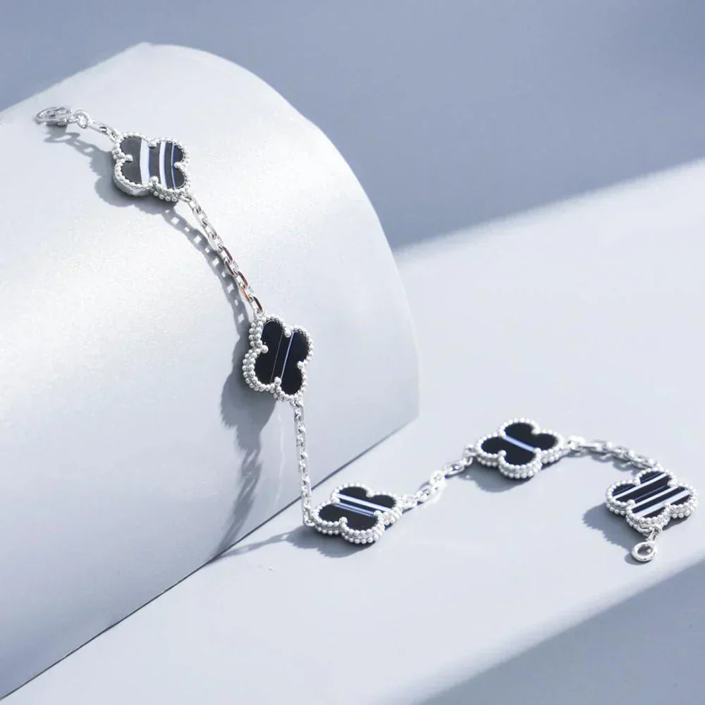 [Star Jewelry] CLOVER 5 MOTIF PULSAR STONE BRACELET COLLECTION