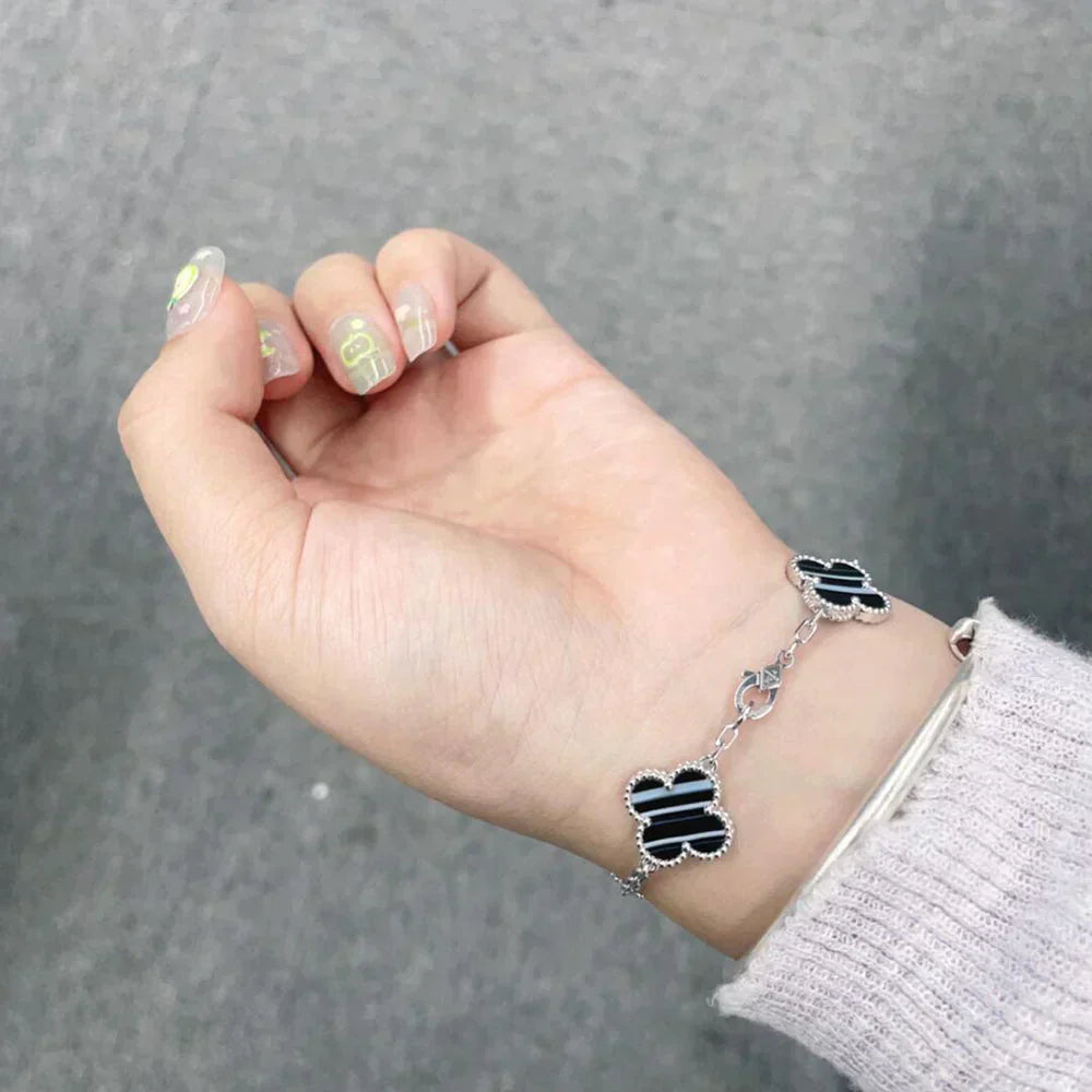 [Star Jewelry] CLOVER 5 MOTIF PULSAR STONE BRACELET COLLECTION